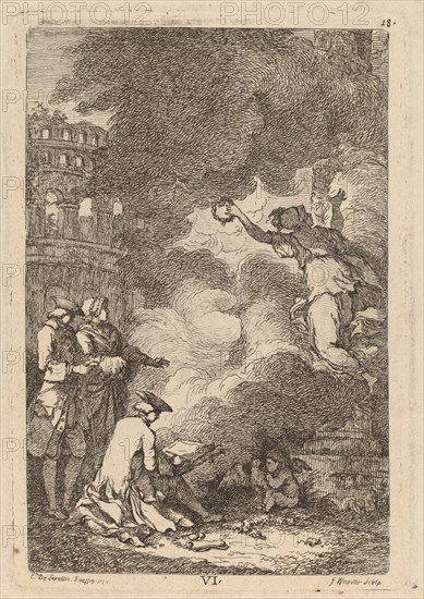 Nella Venuta in Roma: pl. 6, 1764. Creator: Franz Edmund Weirotter.