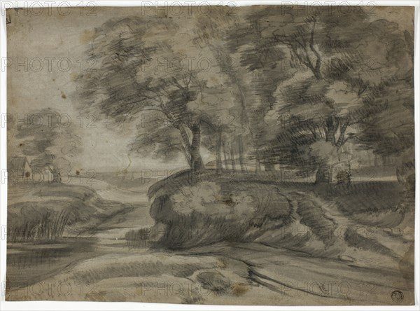River Landscape with Wooded Banks, n.d. Creator: Lodewijk de Vadder.