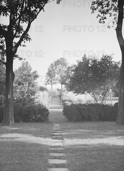 Griffin or Nissen Garden view, 1931 June 14. Creator: Arnold Genthe.