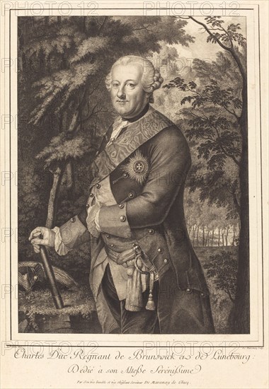 Charles Duc Regnant de Brunswick. Creator: Antoine de Marcenay Ghuy.