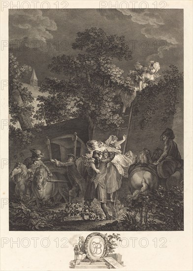 L'enlevement nocturne, 1780. Night Abuction. Creator: Nicolas Ponce.