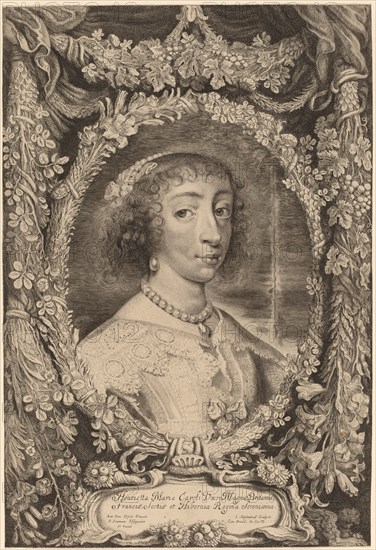 Henrietta Maria, Queen of England, 1650?. Creator: Jonas Suyderhoef.
