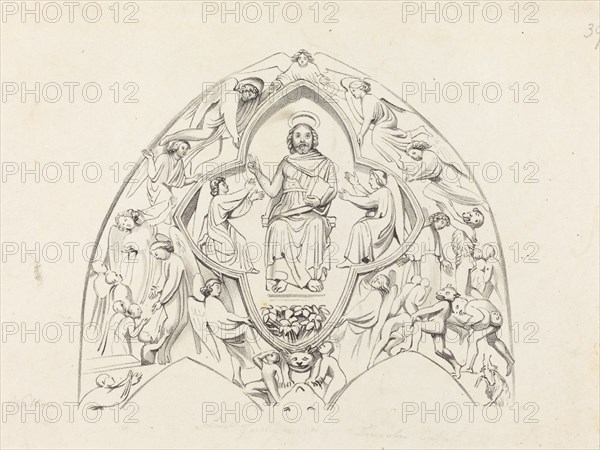 Last Judgment, Lincoln Cathedral, published 1829. Creator: W Walton.