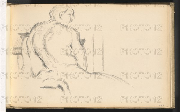 Study of Puget's "Hercules Resting", c. 1879. Creator: Paul Cezanne.