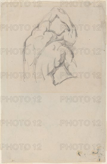 Study of the "Ecorché" [recto], c. 1865/1870. Creator: Paul Cezanne.