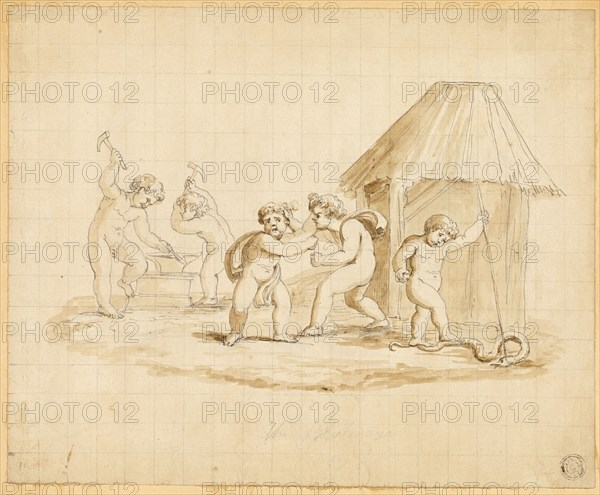 Putti Enacting Mythological Scenes, n.d. Creator: Lady Diana Spencer.