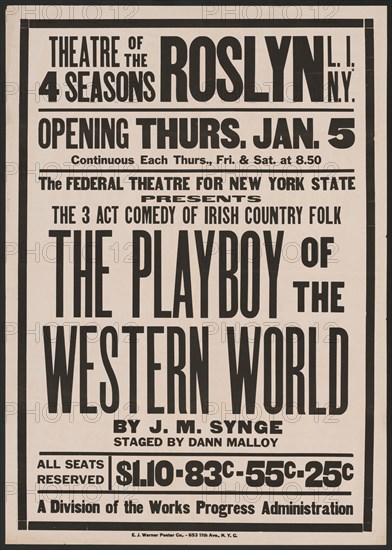 The Playboy of the Western World, Roslyn, NY, 1939. Creator: Unknown.