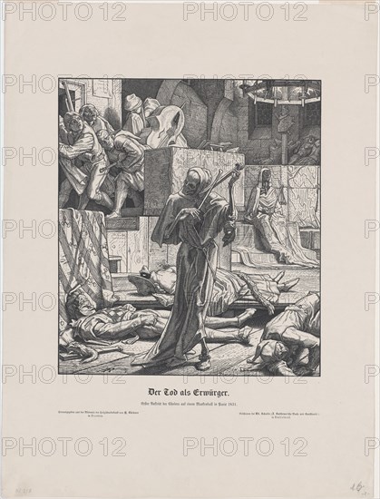 Der Tod als Freund (Death as a Friend), 1831. Creator: Alfred Rethel.