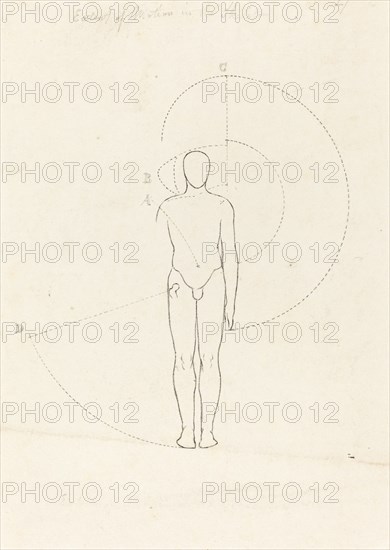 Extent of Motion, One Figure, published 1829. Creator: George Scharf.