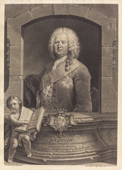 Samuel Liber Baro de Cocceji, 1751. Creator: Georg Friedrich Schmidt.