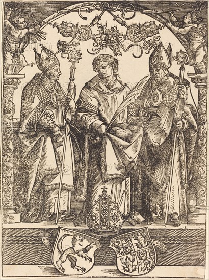 Saints Maximilian, Stephen, and Valentine, 1514. Creator: Wolf Traut.