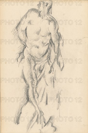 Study of Puget's "Milo of Crotona", 1895/1898. Creator: Paul Cezanne.