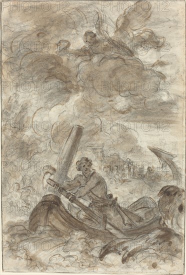 Orlando Kills the Orc with an Anchor. Creator: Jean-Honore Fragonard.