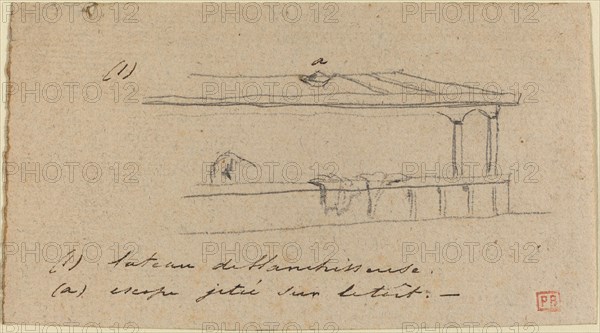 Study for "Le Petit Pont", probably c. 1850. Creator: Charles Meryon.