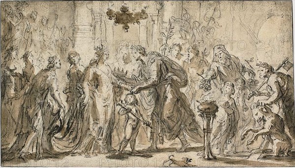 The Marriage of Zenobia and Odenatus, n.d. Creator: Justus van Egmont.