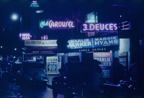 52nd Street, New York, N.Y., ca. 1948. Creator: William Paul Gottlieb.