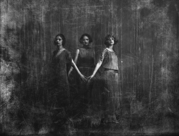 Isadora Duncan dancers, between 1915 and 1923. Creator: Arnold Genthe.