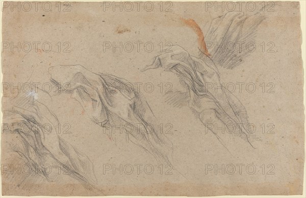 Drapery Studies [recto], late 1650s. Creator: Baldassare Franceschini.