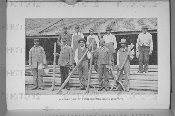 Saw-Mill Men of Tuskegee Industrial Institute, 1897. Creator: Unknown.