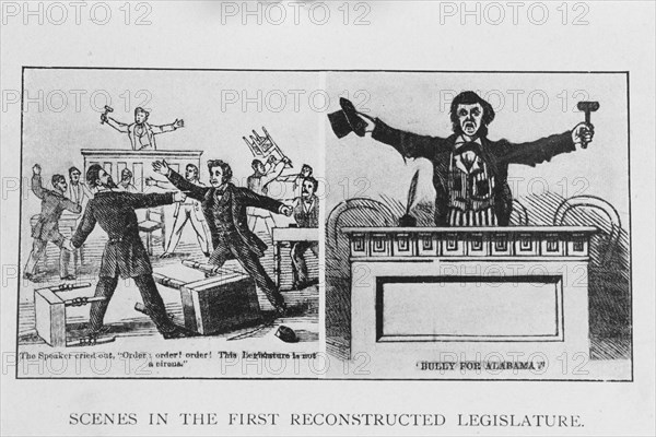 Scenes in the First Reconstructed Legislature, 1905. Creator: Unknown.