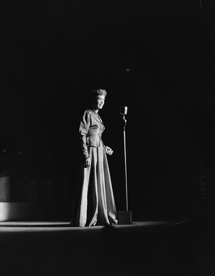 Portrait of June Christy, 1947 or 1948. Creator: William Paul Gottlieb.