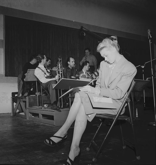 Portrait of June Christy, 1947 or 1948. Creator: William Paul Gottlieb.