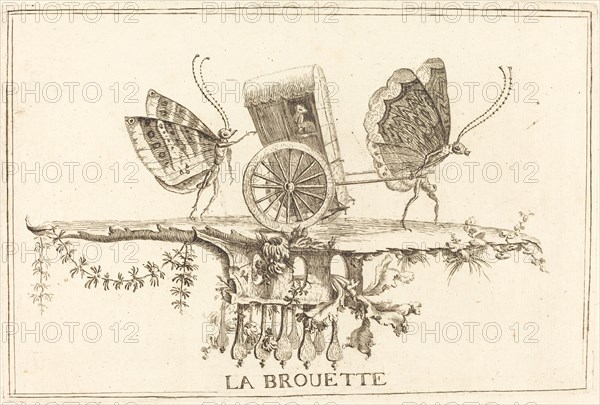 La Brouette, in or after 1756. Creator: Charles-Germain de Saint-Aubin.