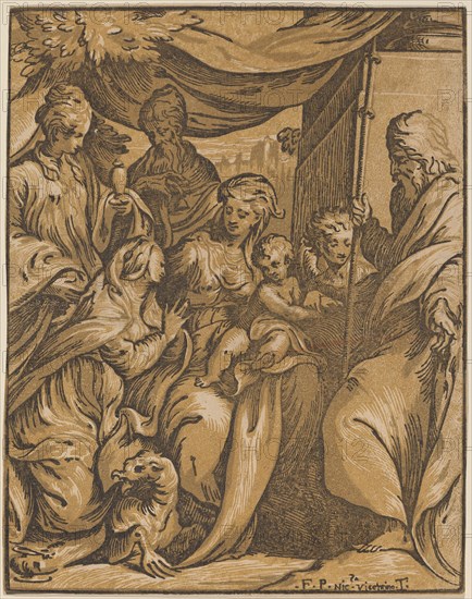 The Virgin and Child with Saints. Creator: Giuseppe Nicola Rossigliani.