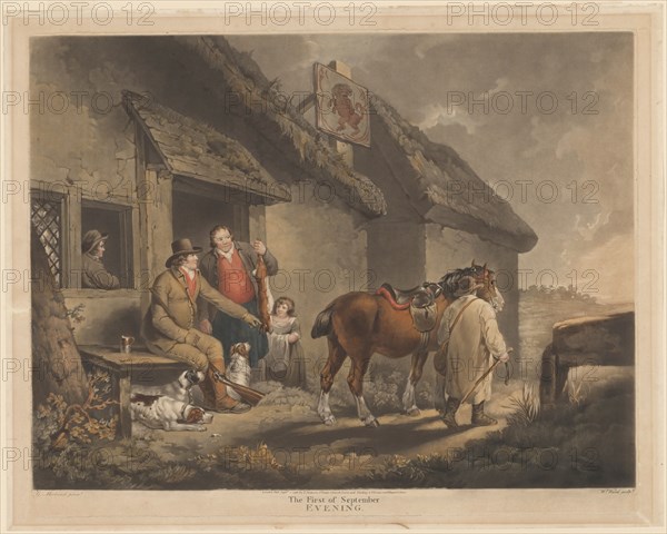 The First of September, Evening, published 1796. Creator: William Ward.