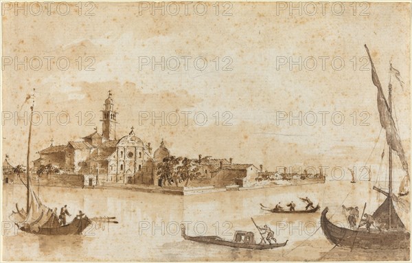 The Island of San Clemente. Creators: Francesco Guardi, Giacomo Guardi.