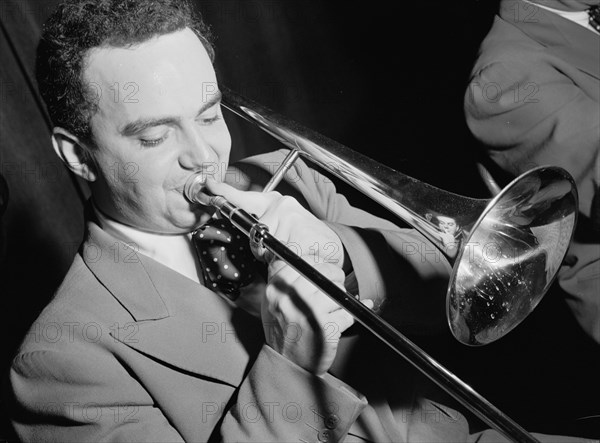 Portrait of Milt Bernhart, 1947 or 1948. Creator: William Paul Gottlieb.