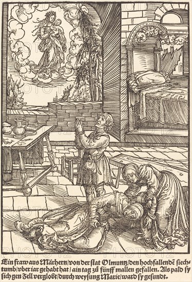 Ein frau aus Marhern ..., c. 1503. Creator: Master of the Legend Scenes.