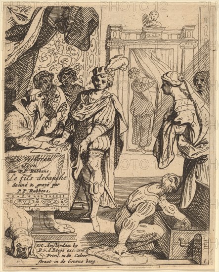 The Prodigal Son Receiving His Patrimony. Creator: Theodoor van Thulden.