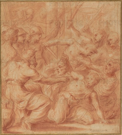 David Offering the Head of Goliath to King Saul. Creator: Carlo Maratti.