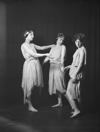 Barnard College group with Miss Larsen, ca. 1924. Creator: Arnold Genthe.