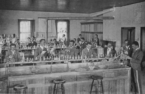 In the agricultural laboratory, 1904. Creator: Frances Benjamin Johnston.