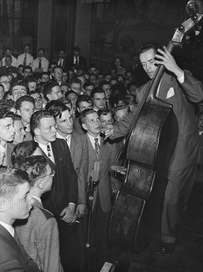 Portrait of Eddie Safranski, 1947 or 1948. Creator: William Paul Gottlieb.