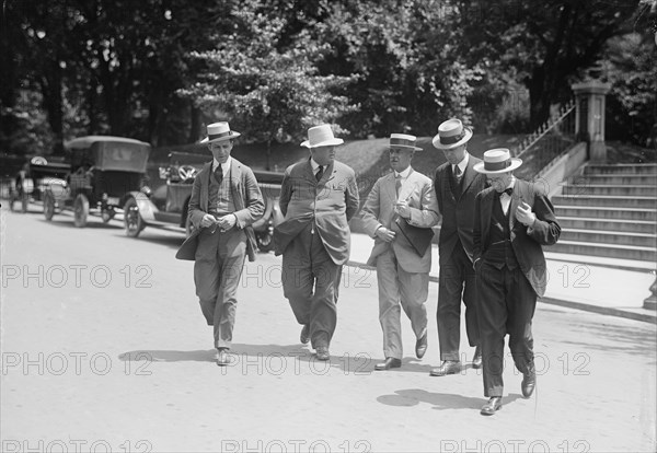 Press Correspondents with Secretary Lansing, 1916. Creator: Harris & Ewing.