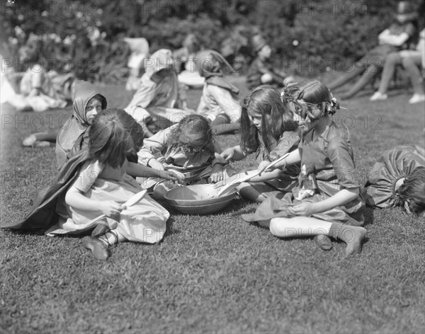 Theatrical performance at Dongan Hall, 1921 May 27. Creator: Arnold Genthe.