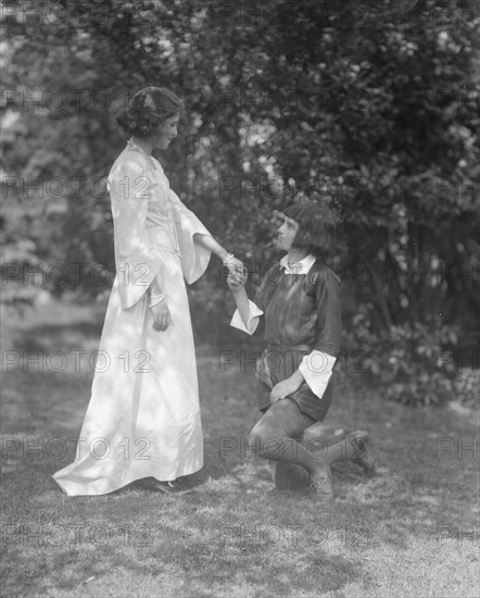 Theatrical performance at Dongan Hall, 1921 May 27. Creator: Arnold Genthe.