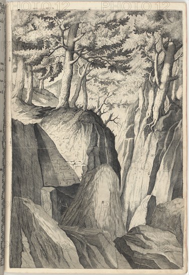 The Prominent Rock (Sasso spicco) [plate I], 1612. Creator: Jacopo Ligozzi.