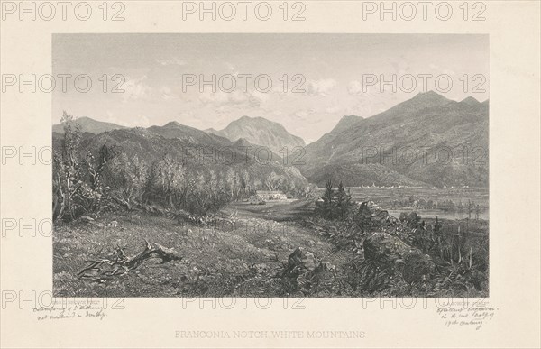 Franconia Notch, White Mountains, c. 1850s. Creator: Stephen Alonzo Schoff.