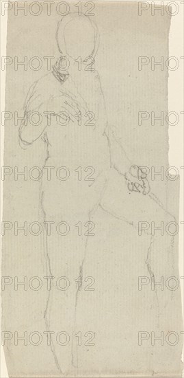Male Figure in Contemporary Dress, in or after 1801. Creator: John Flaxman.