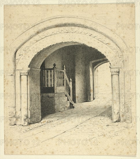 Archway Leading to Grammar School, Bristol, n.d. Creator: Henry Stacy Marks.