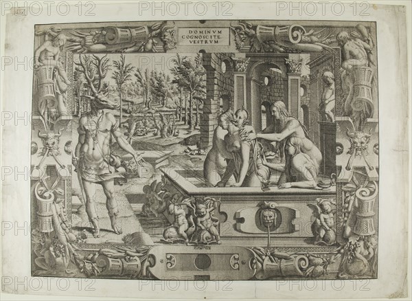 Diana and Actaeon (the Metamorphosis of Acteon), 1544. Creator: Jean Mignon.