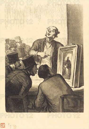 L'Hotel des Commissaires-priseurs: L'Expert, 1863. Creator: Charles Maurand.