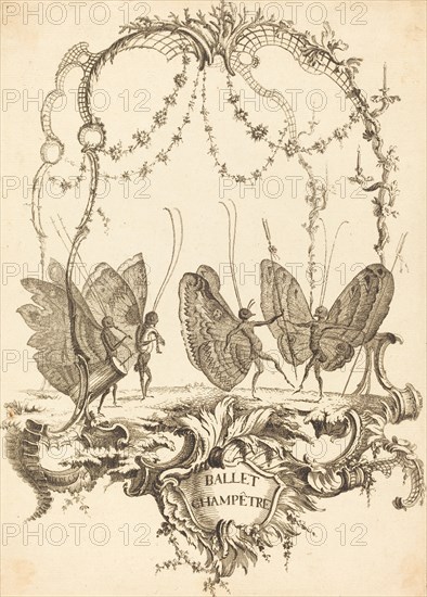 Ballet Champêtre, in or after 1756. Creator: Charles-Germain de Saint-Aubin.