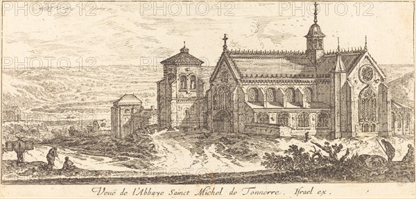 Veue de l'Abbaye Sainct Michel de Tonnerre, 1650. Creator: Israel Silvestre.