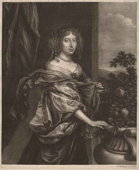 Portrait of a Lady beside a Rose Bush, c. 1655. Creator: Wallerant Vaillant.