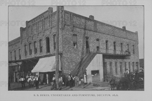 S.S. Sykes, undertaker and furniture, Decatur, Ala., 1902. Creator: Unknown.